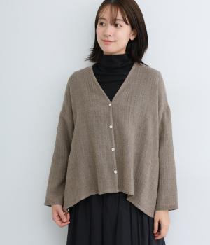 ウールガーゼカーディガン