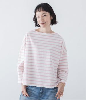 8分袖ボーダーTシャツ