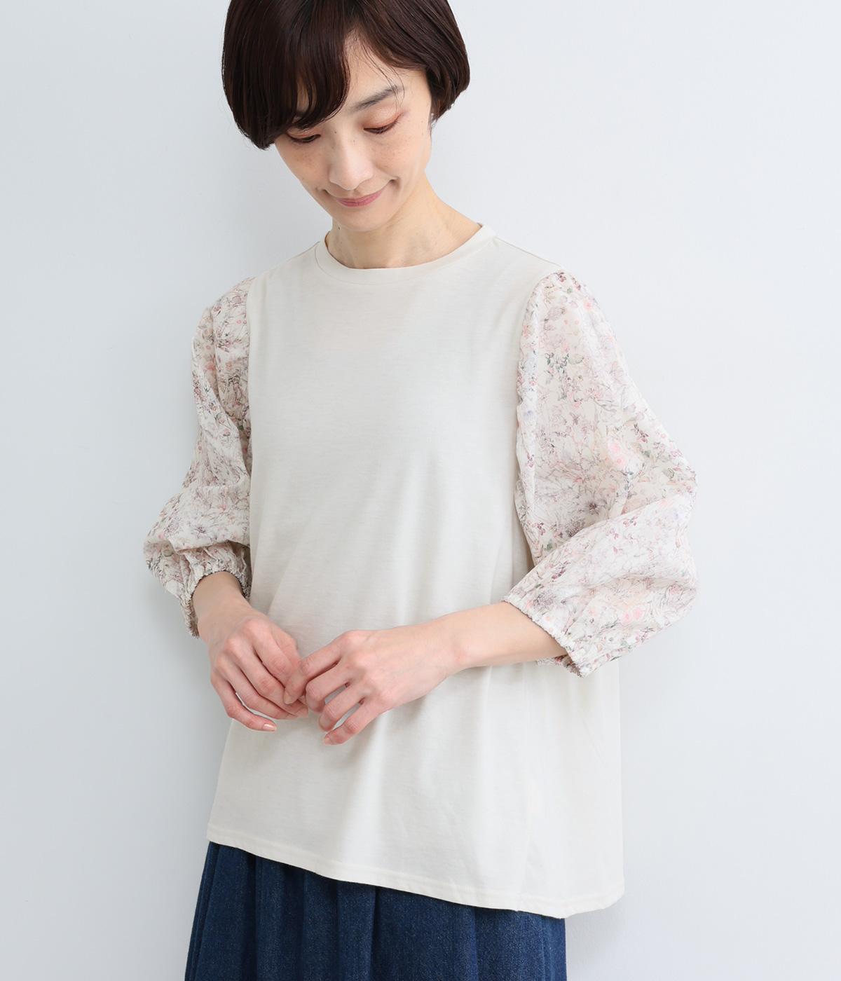 【LIBERTY】カットソー切替プルオーバー(キナリ-38)