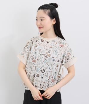 コンパクトクールローレル天竺　LIBERTY切替プルオーバー(キナリ-38)