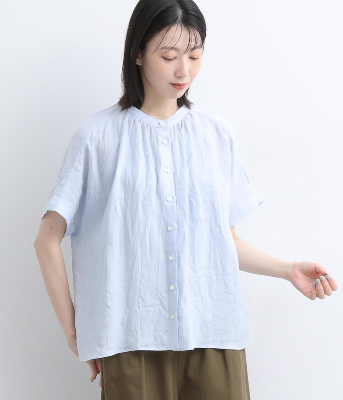 フレンチリネンキャンバスワッシャー ブラウス｜Vent d'ouest