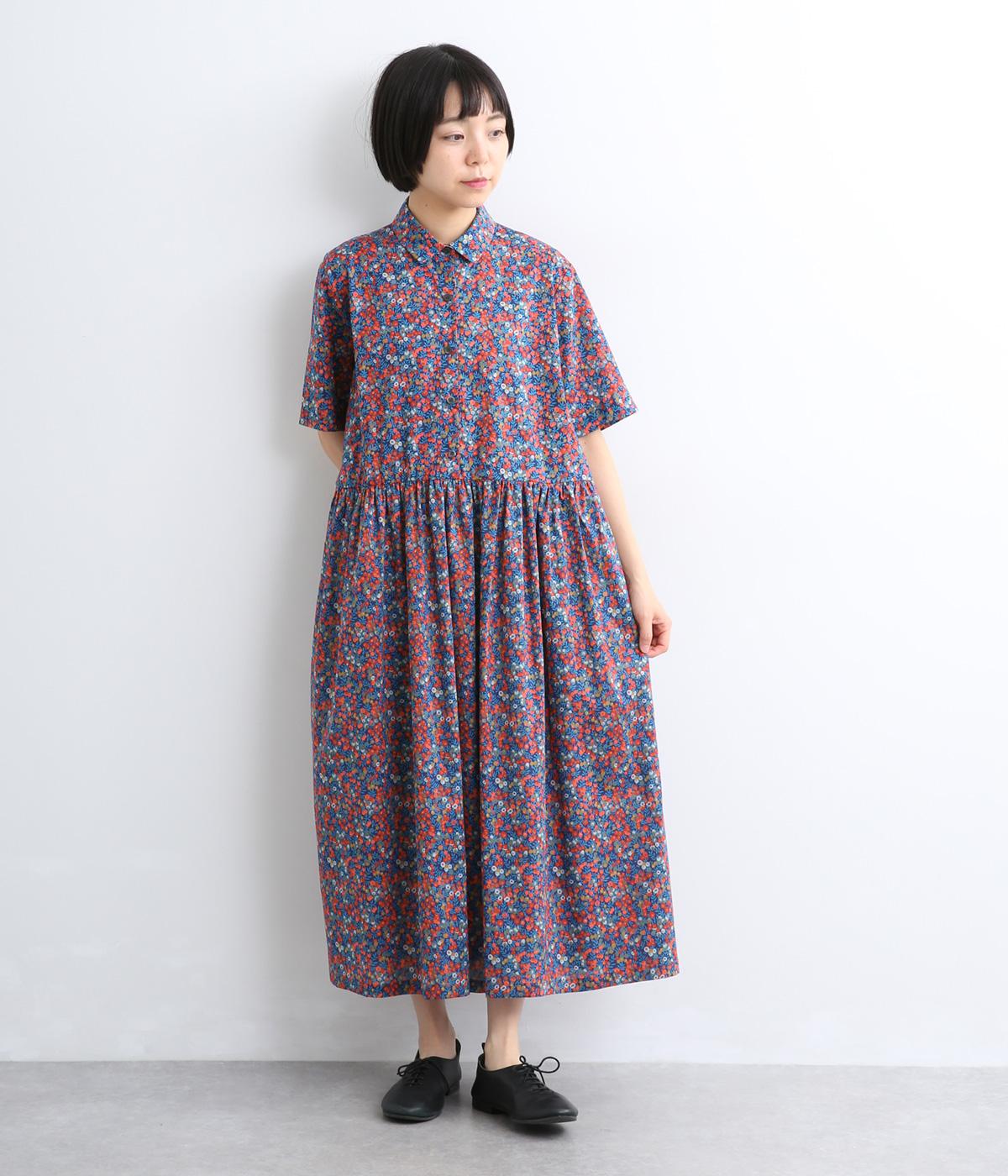 LIBERTYタナローン　ウエスト切替ワンピース(レッド系-38)