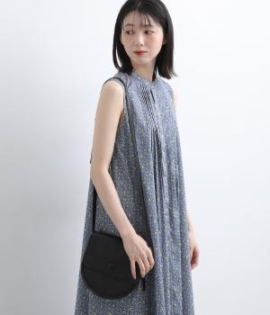 LIBERTYタナローン　ピンタックノースリーブワンピース(ブルー系-38)