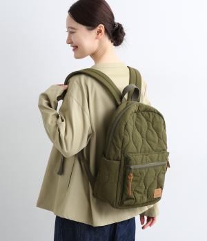 【リンネル掲載】kippisキルティングリュック(オリーブ-F)