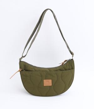 【リンネル掲載】kippisキルティングショルダーバッグ(オリーブ-F)