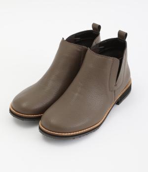 【リンネル掲載】ワンヒールサイドゴアブーツ(オーク-L)