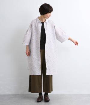 【リンネル掲載】Forest Friends シャツチュニック(ラベンダー-F)