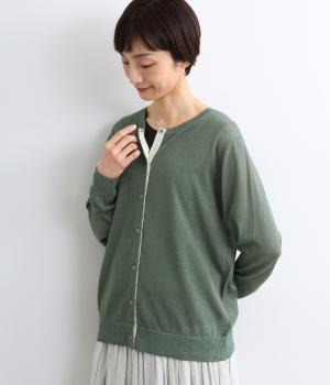 【リンネル掲載】Forest Friends カーディガン(グリーン-F)