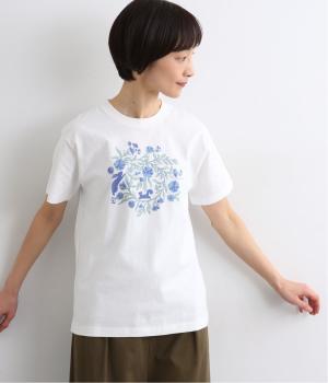 【リンネル掲載】Forest Friends プリントTシャツ(オフホワイト-F)