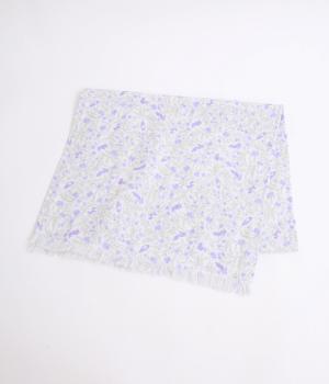 【リンネル掲載】Forest Friendsストール(ラベンダー-F)