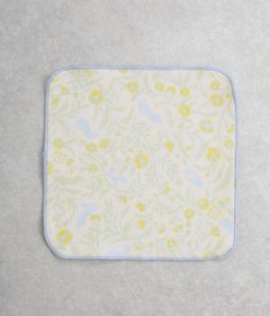 【リンネル掲載】Forest Friends フワフワハンカチ(イエロー-F)