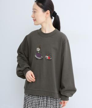 MOOMN刺繍プルオーバー(スミクロ-F)