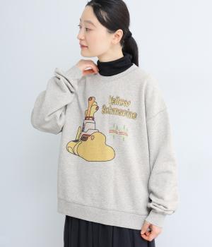 【BEATLES 】 YELLOW SUBMARINEスウェット(ライト杢グレー-L)