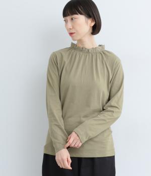 襟レースインナーロングスリーブＴシャツ