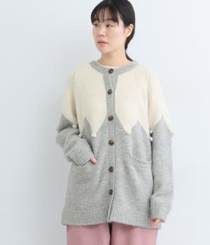 ニットジャカードカーディガン