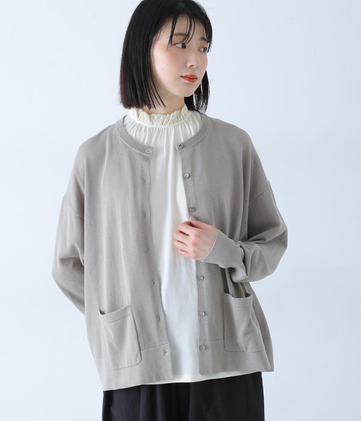 花柄チュール襟タンクトップ(アイボリー-F)