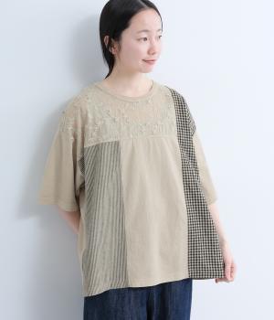 前身布帛切替ピグメントTee