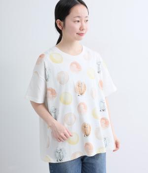 パディントンプ水彩ドットTee(ホワイト-F)