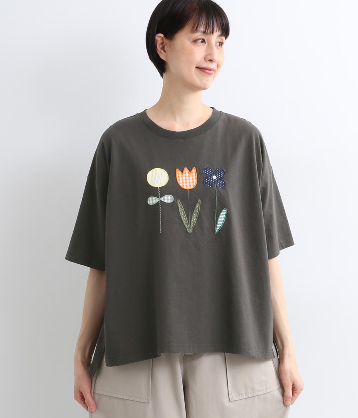 フラワーパッチワークTee｜NUEVO BLANCA（ヌエヴォブランカ）の商品詳細