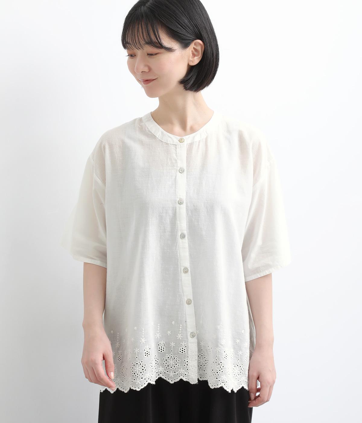 スカラップレースブラウス 公式 MILLO WOMEN スカラップレースブラウス 