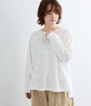 前身JQ布帛切替プルオーバー（ホワイト・F）