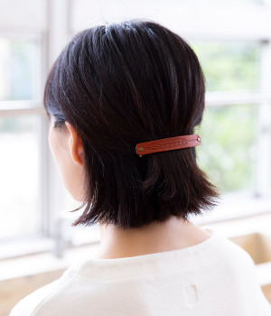 むぎ　バレッタ(レッド-ONESIZE)