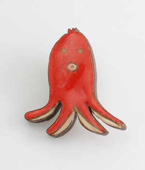 クリアウッド　おはようブローチ(たこさんウインナー-ONESIZE)