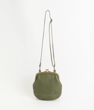 ドロップツリー木玉　がま口ポシェット(グリーン-ONESIZE)