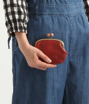 ドロップツリー木玉　親子がま口(レッド-ONESIZE)