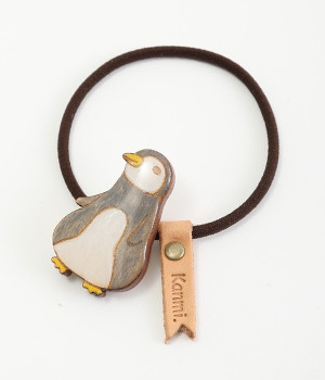 クリアウッド　マニアルヘアゴム(ペンギン-ONESIZE)