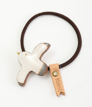 クリアウッド　マニアルヘアゴム(カモメ-ONESIZE)