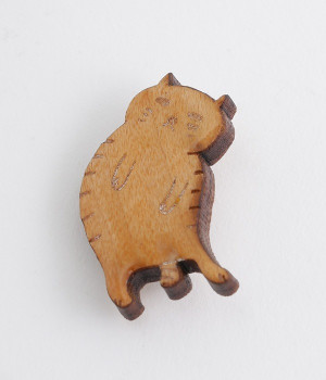 クリアウッド　アニマルブローチ(寝ころびトラ-ONESIZE)