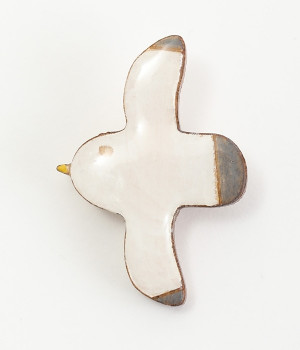 クリアウッド　アニマルブローチ(カモメ-ONESIZE)