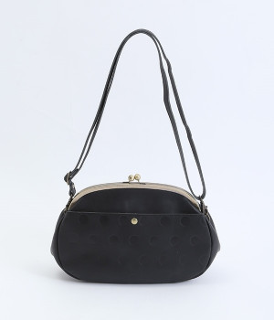 キャンディ がま口ショルダーバッグ(ブラック-ONESIZE)