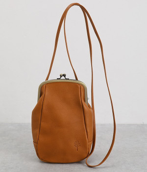 ドロップツリー がま口ワンポシェット(キャメル-ONESIZE)