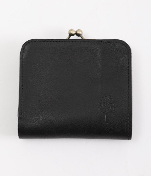 ドロップツリー がま口コンパクトウォレット(ブラック-ONESIZE)