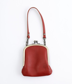 ドロップツリー プチトートがま口パスケース(レッド-ONESIZE)