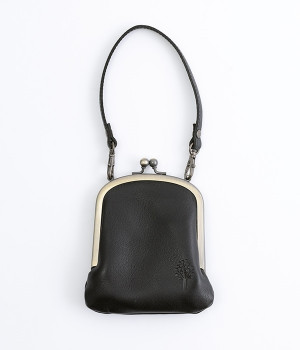 ドロップツリー プチトートがま口パスケース(ブラック-ONESIZE)