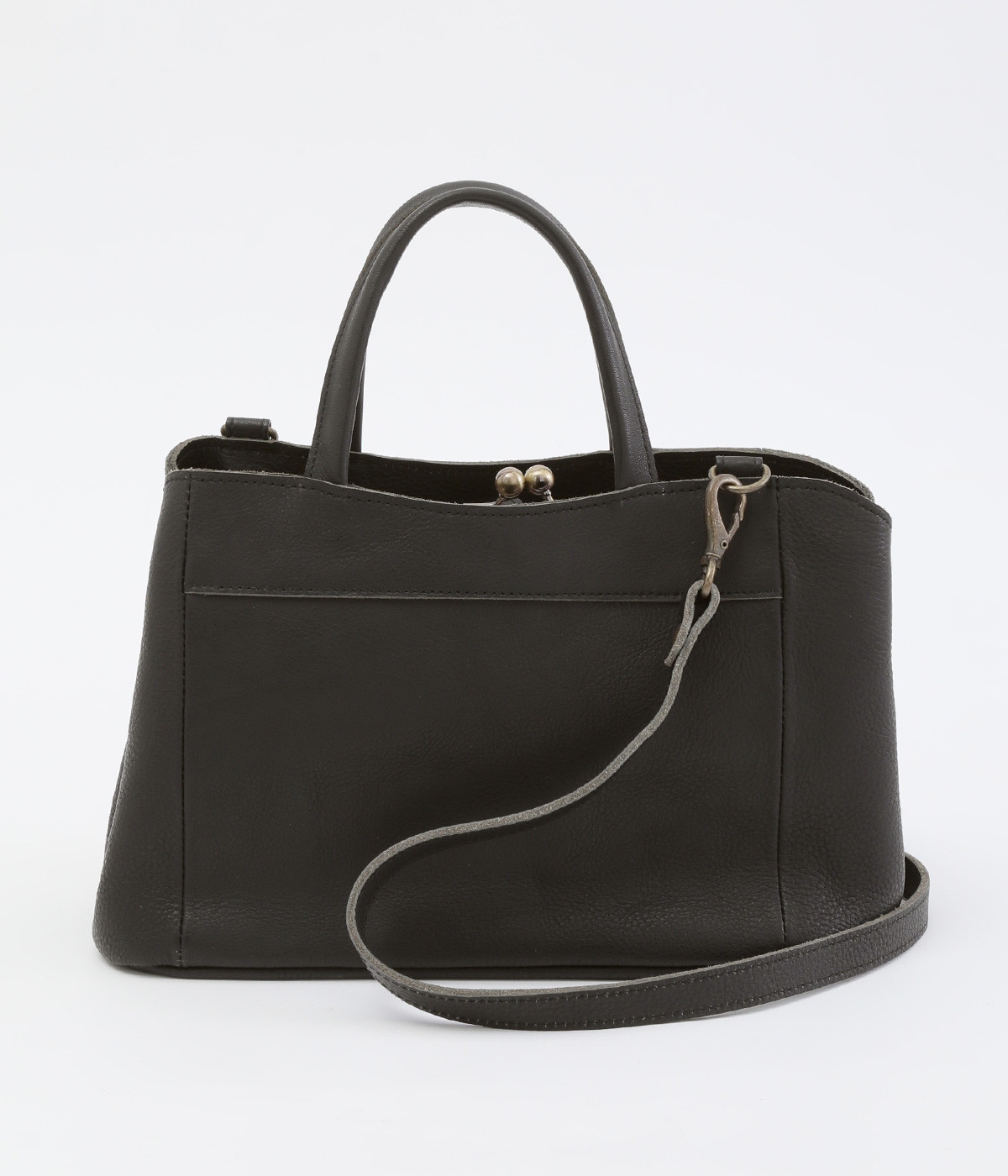 ミルフィーユ　がま口　2wayショルダーバッグ(クロ-ONESIZE)