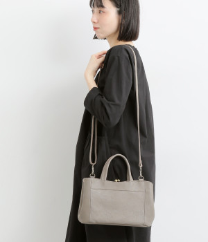 ミルフィーユ　がま口　2wayショルダーバッグ(ピュアグレー-ONESIZE)