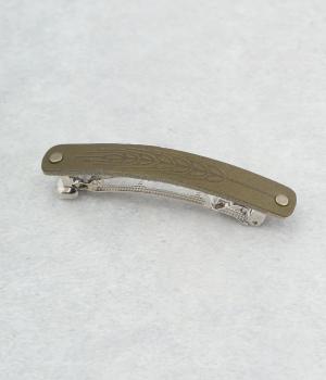 むぎ　バレッタ(グリーン-F)