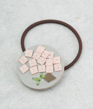 sa　i　te　ヘアゴム(アジサイピンク-F)