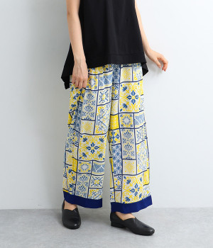 レーヨンアズレージョパンツ(イエロー-ONESIZE)