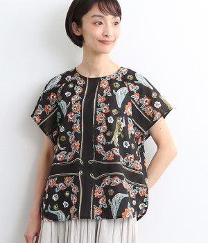 インパチェンスブラウス(ブラック-ONESIZE)