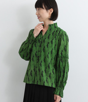 キャッツ ブラウス(グリーン-ONESIZE)