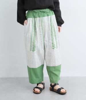 「coco made」さんコラボ　コットンジャックパンツ(ホワイト-F)