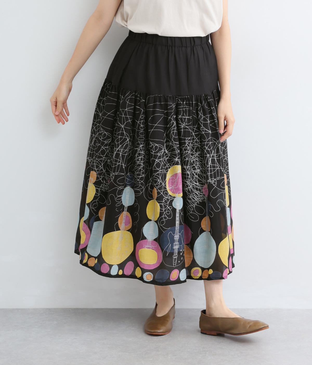 INGEBORG ピコフリル切替ギャザースカート ギター切替ギャザースカート｜KILKI（キルキー）の商品詳細