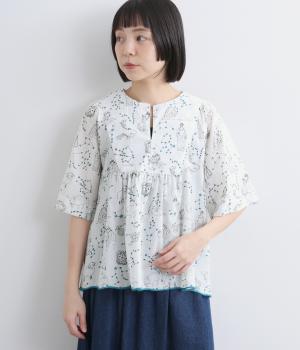 コットンキャンブリックホロスコープブラウス