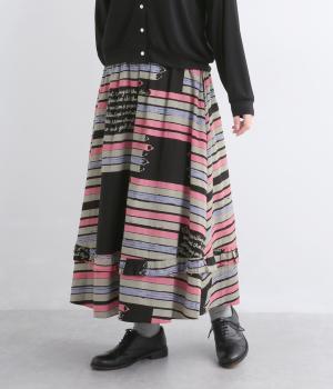 コットンペンシルスカート