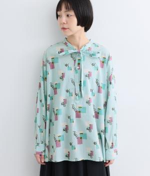 コットンバイシクルブラウス